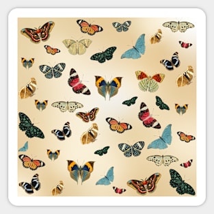 Vintage Butterfly Pattern Sticker